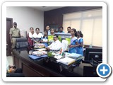 15-11-2017-Children are tying protection band to District Collector